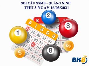 Soi cầu XSMB đài Quảng Ninh thứ 3 ngày 16/03/2021